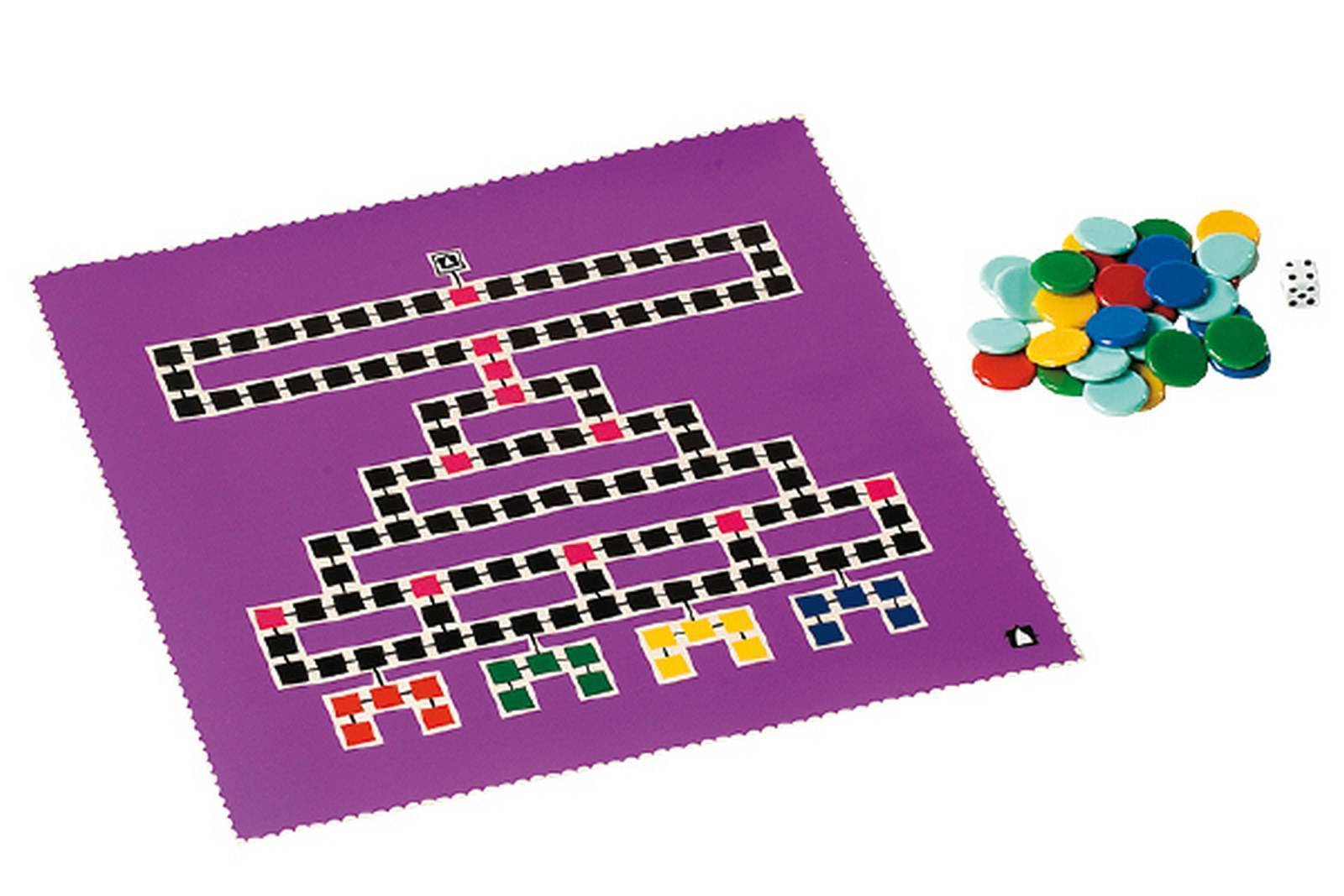 Juego parchis aleman -playrug plastico- JUEGOS DE LA ANTIGUEDAD 75 - 42 x 42 cm