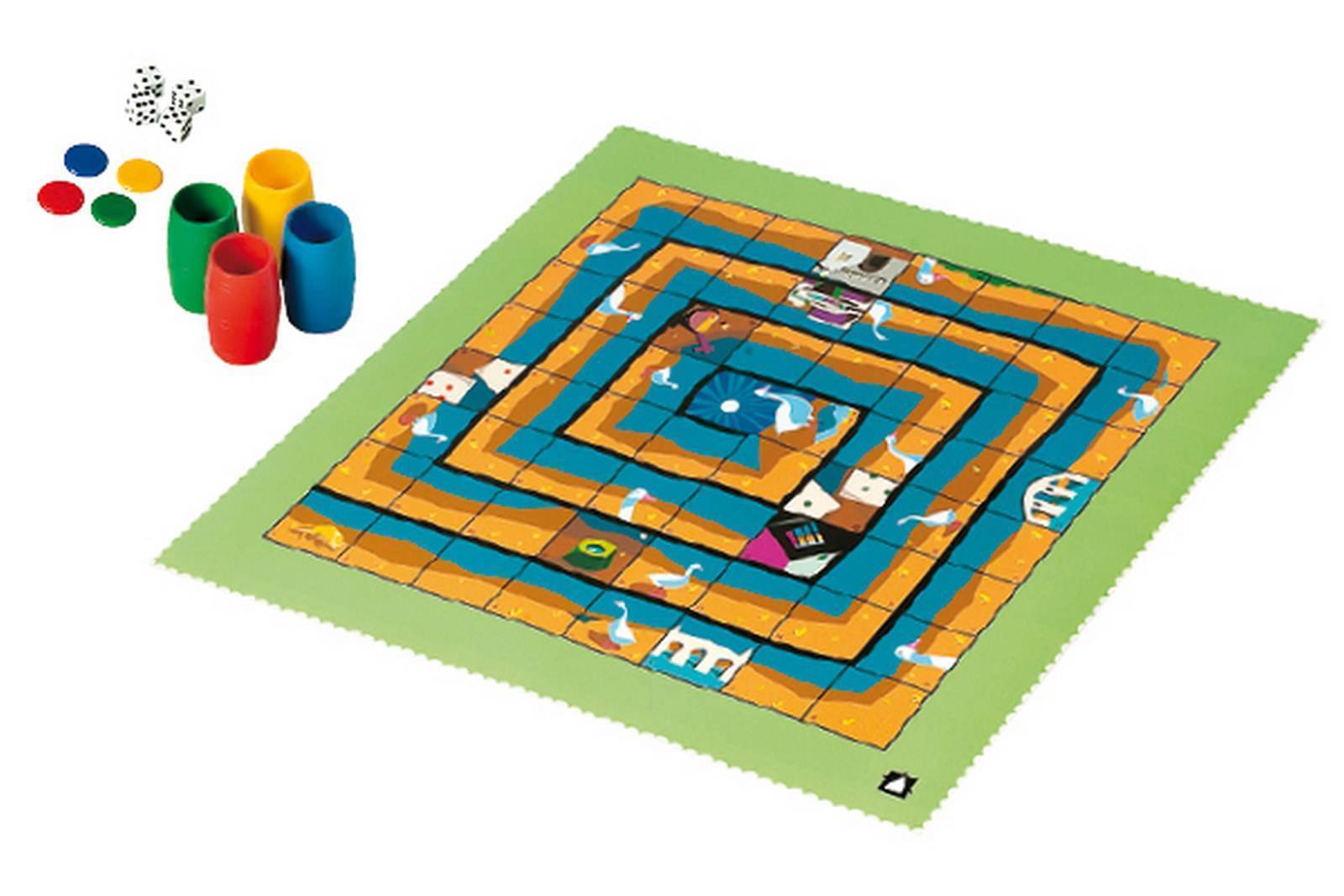 Juego la oca - playrug plastico- JUEGOS DE LA ANTIGUEDAD 76 -  42 x 42 cm