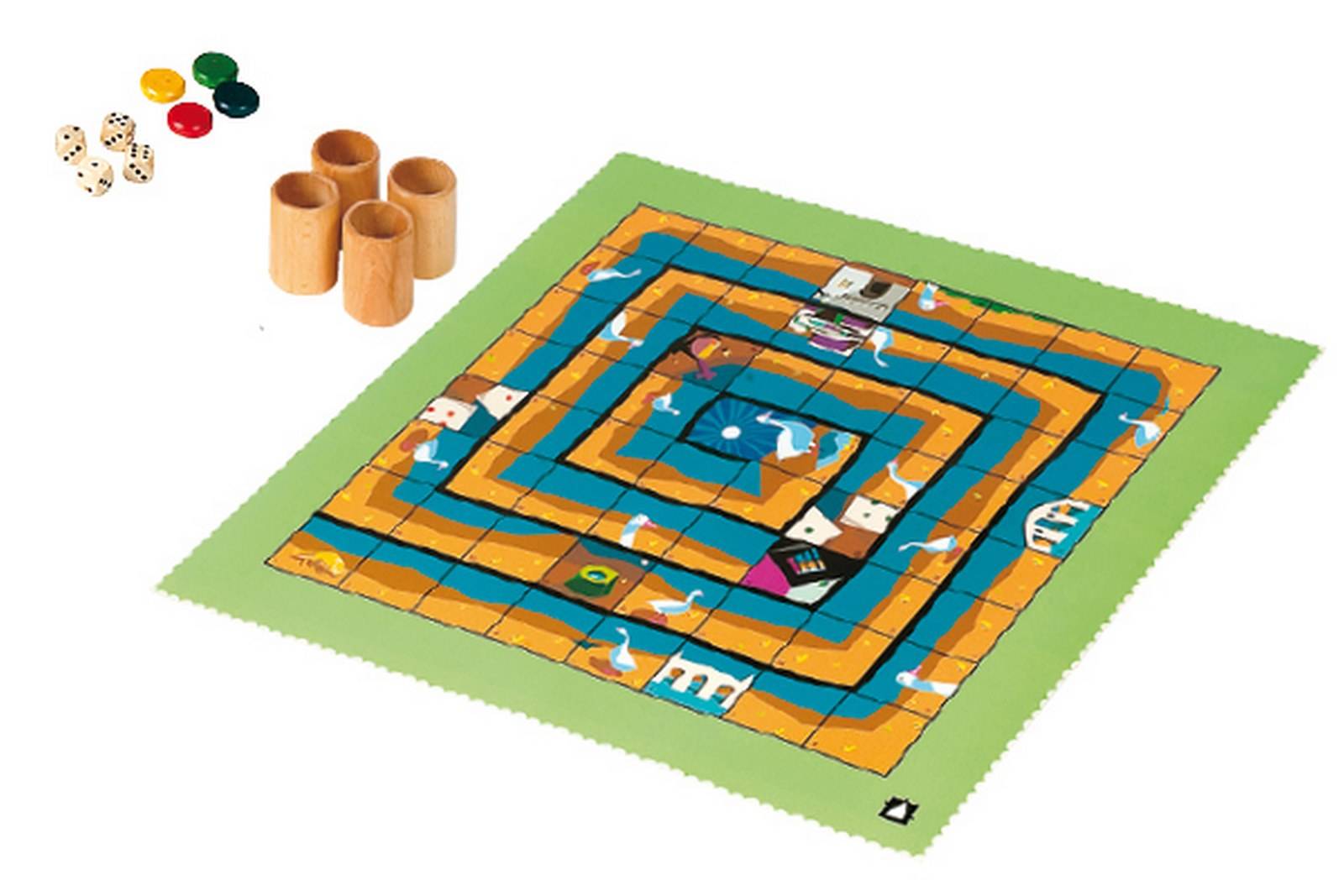 Juego la oca XXL -playrug plastico- JUEGOS DE LA ANTIGUEDAD 92 - 62 x 62 cm
