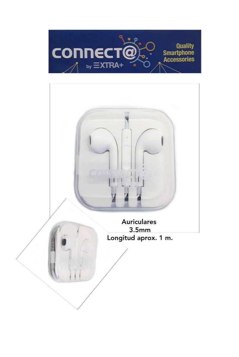 Auricular 35mm CONECT@ JACK blanco PVP 9,00€