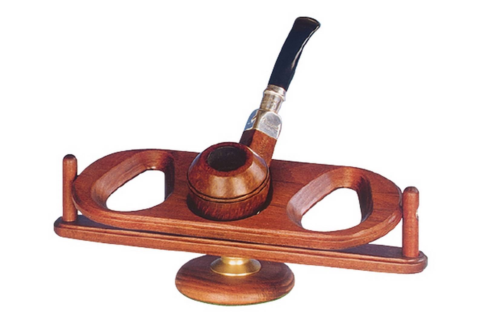 Pipero para 3 pipas en madera - 21,5 x 8 cm