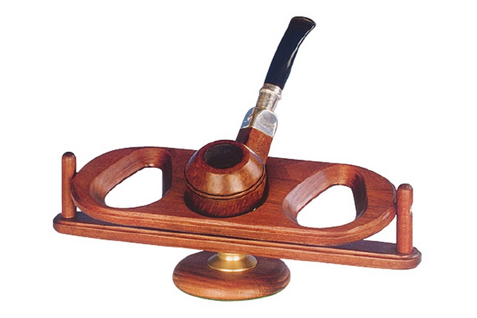 Pipero para 3 pipas en madera - 21,5 x 8 cm