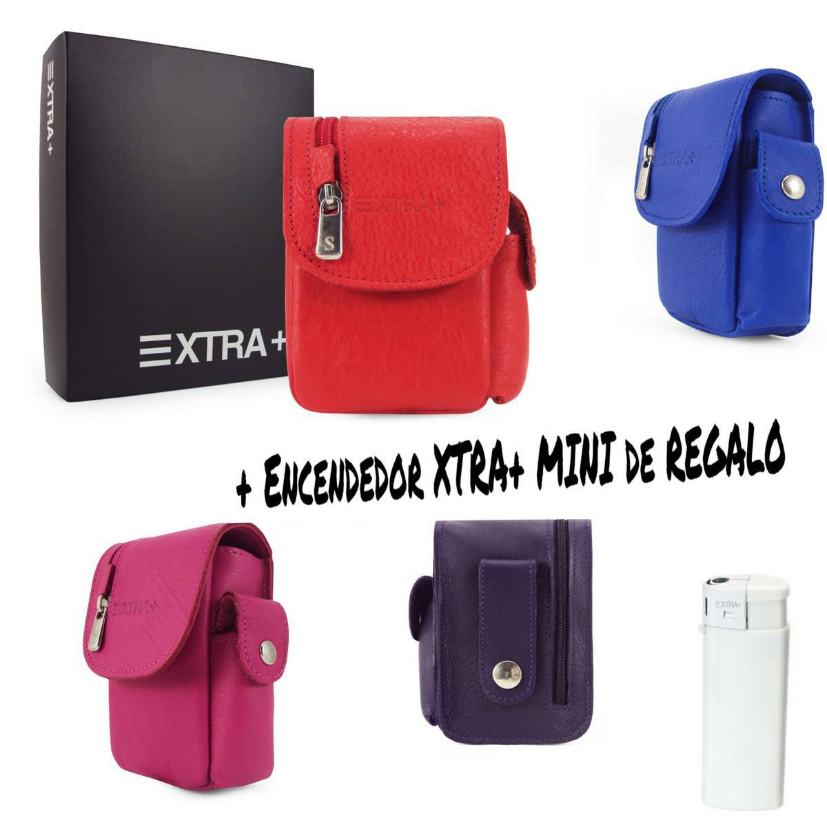 Lote de 4 Pitilleras billetero XTRA+ con caja