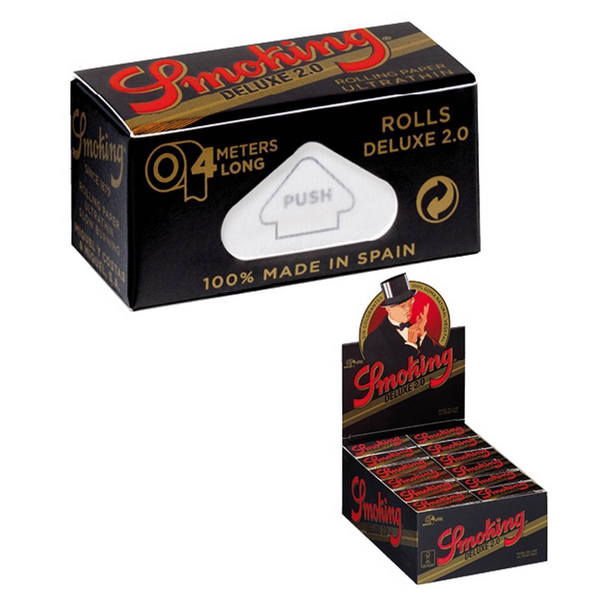 Papel de fumar SMOKING Rolls  - Caja de 24 rollos