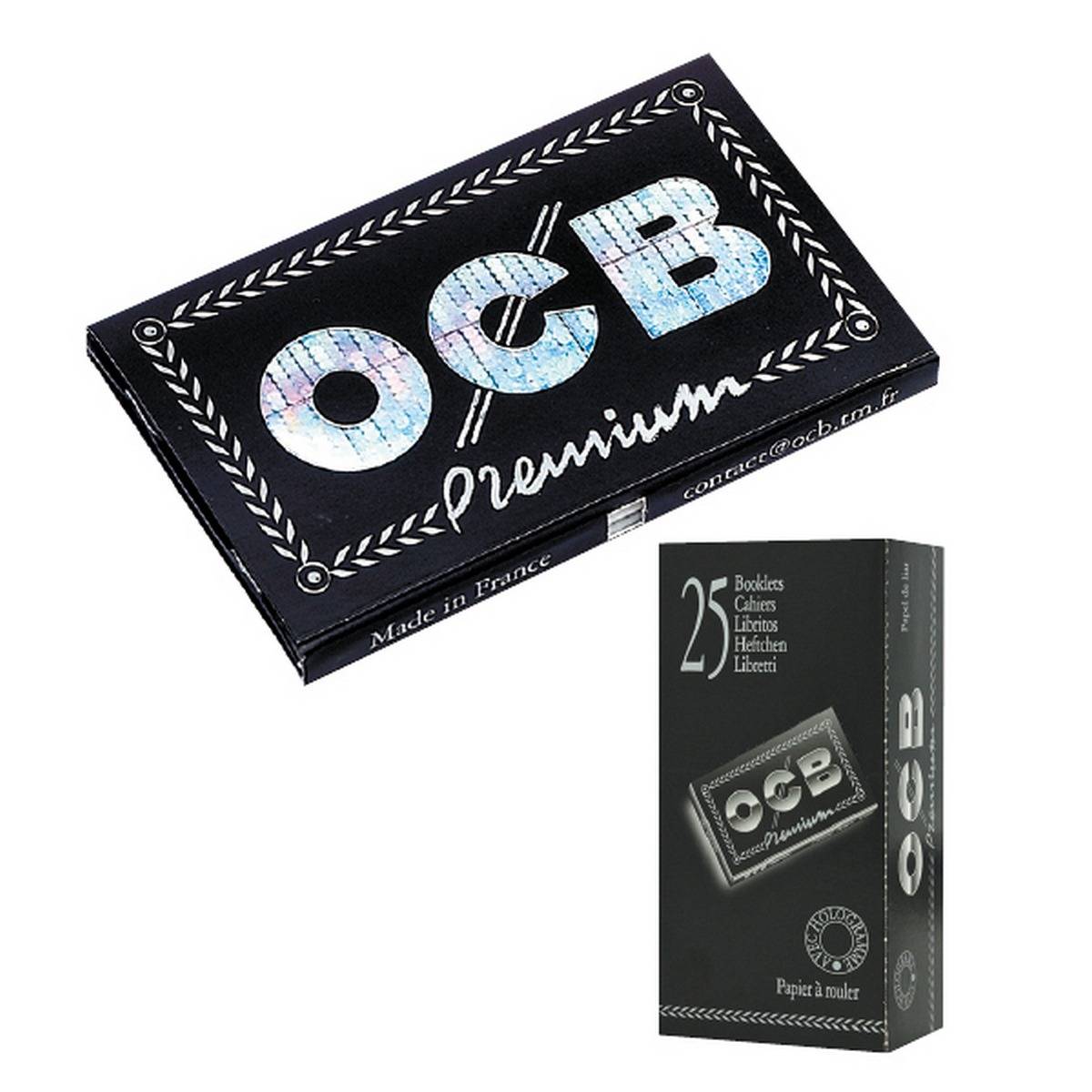Papel de fumar OCB  Doble Premium  - Caja de 25  librillos