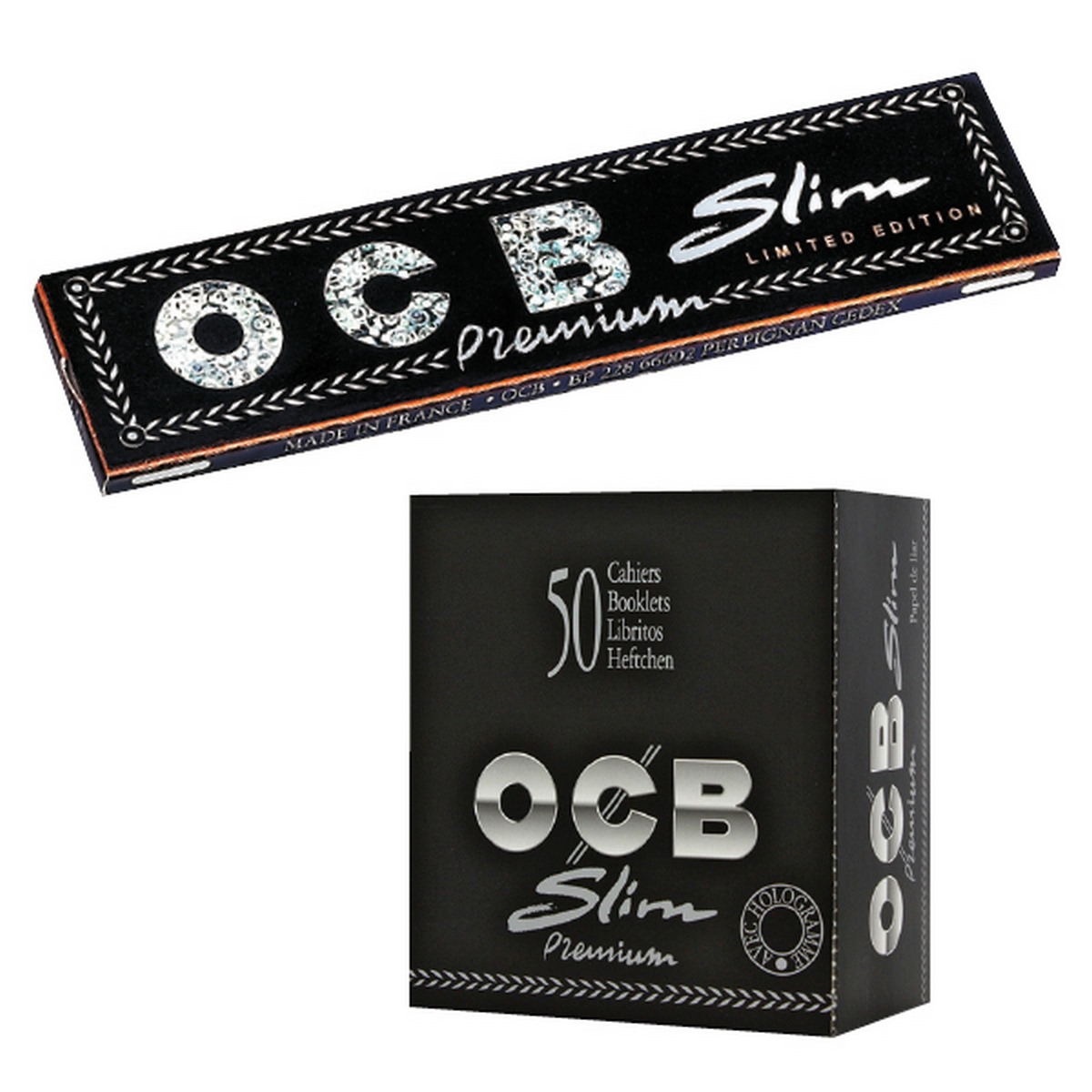Papel de fumar OCB Slim  Premium  - Caja de 50  librillos