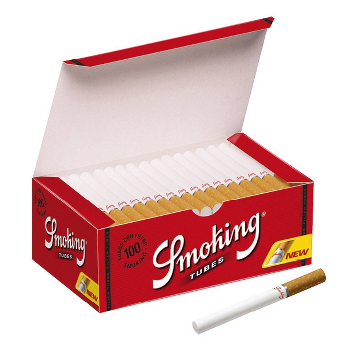 Caja de tubos de 100  SMOKING - tubo de 84 mm- Cajón de 100 unidades/Cajas de 100 unidades