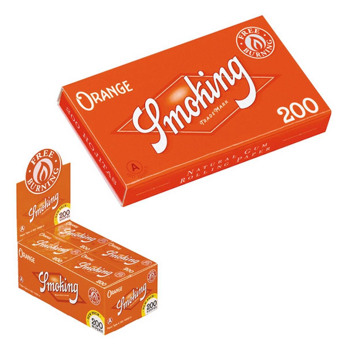 Papel de fumar SMOKING Bloc 200 Orange- Caja de 20 librillos