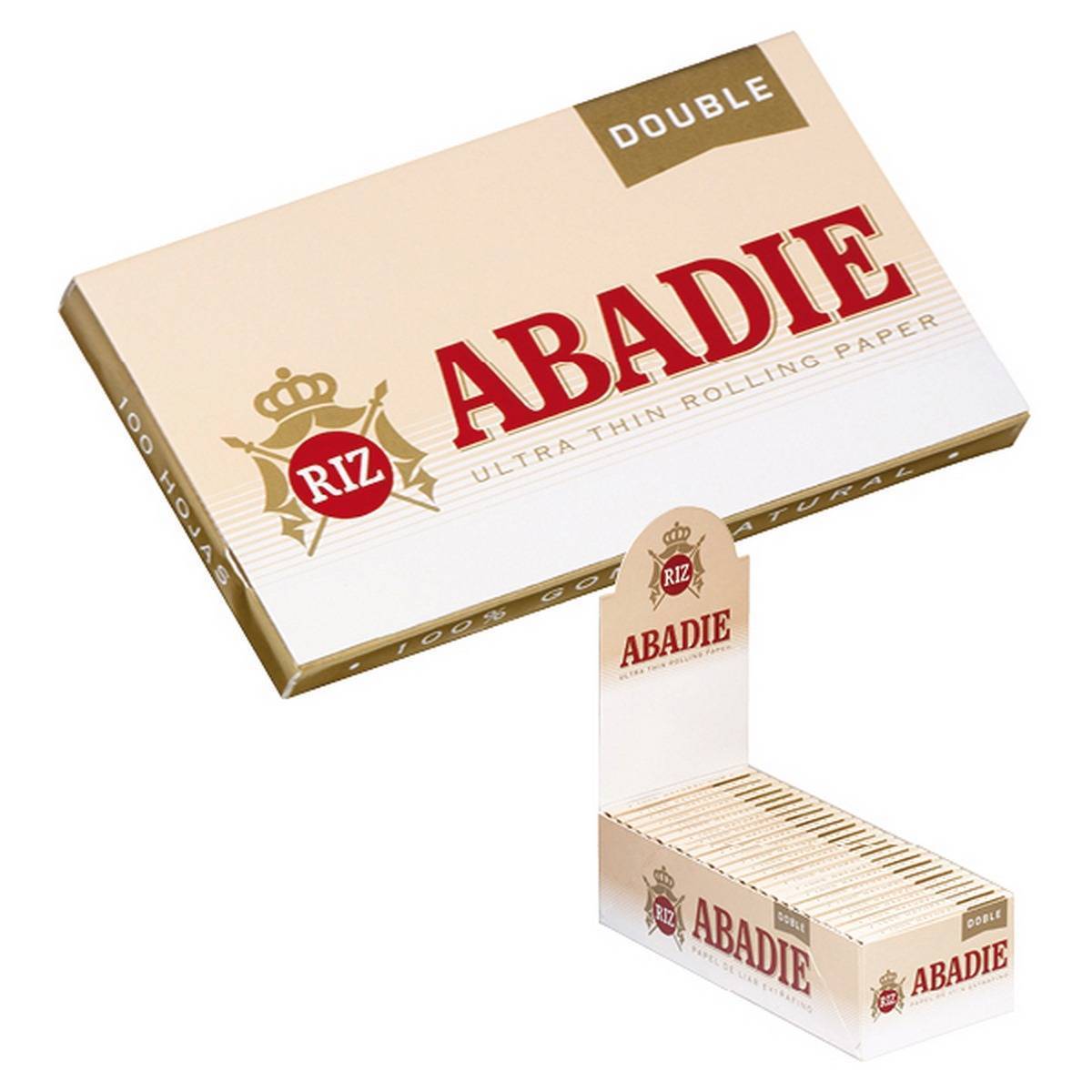 Papel de fumar ABADIE Doble - Caja de 25 librillos