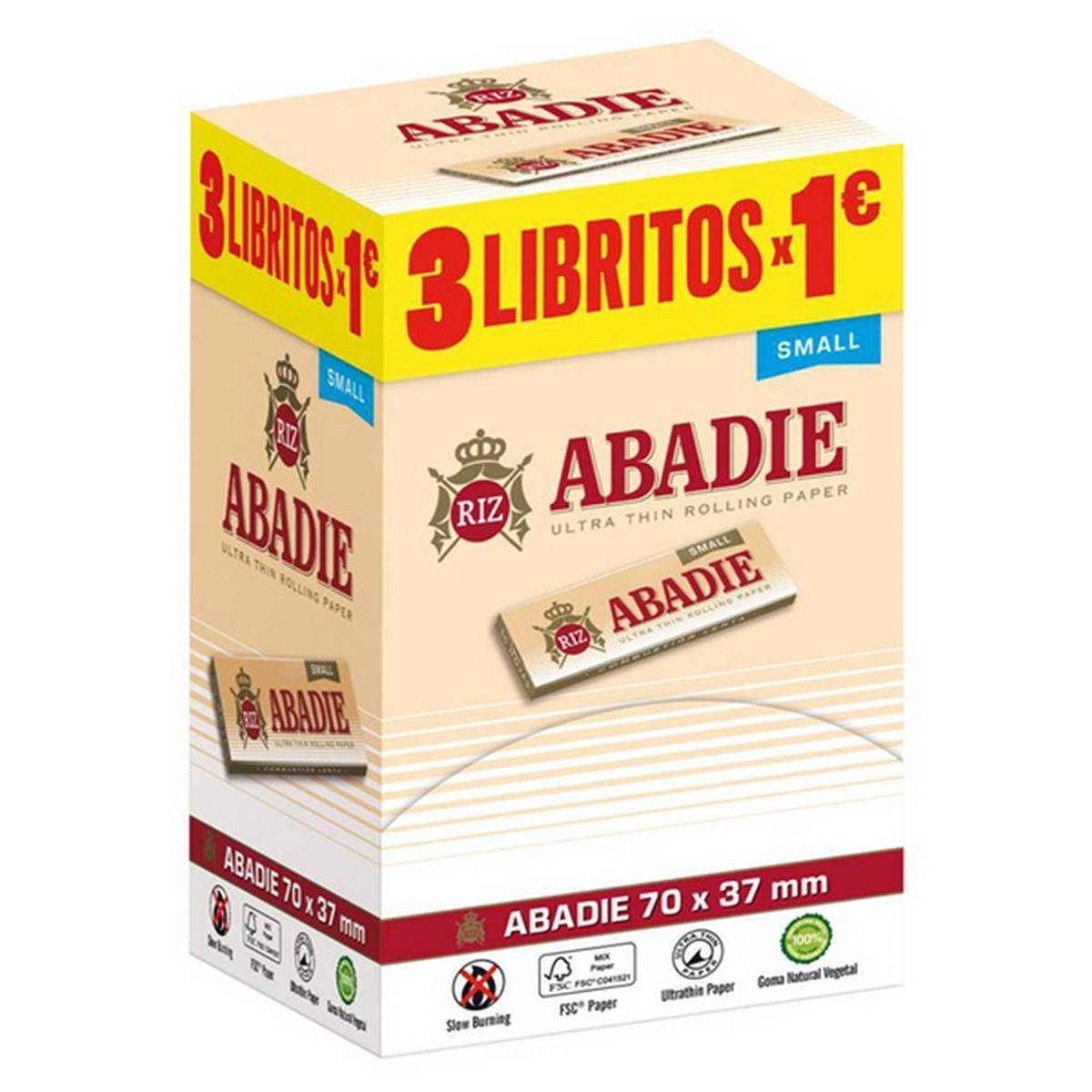 Expositor 240 librillos 70 MM ABADIE  3X1€