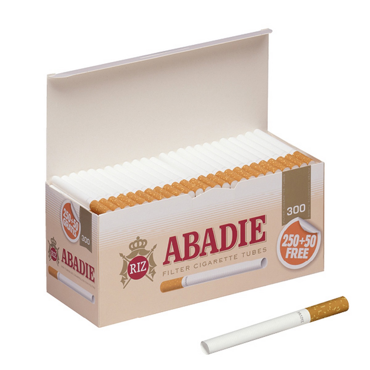 Caja de tubos 300 ABADIE - Cajón de 40 cajas/Cajas de 300 tubos