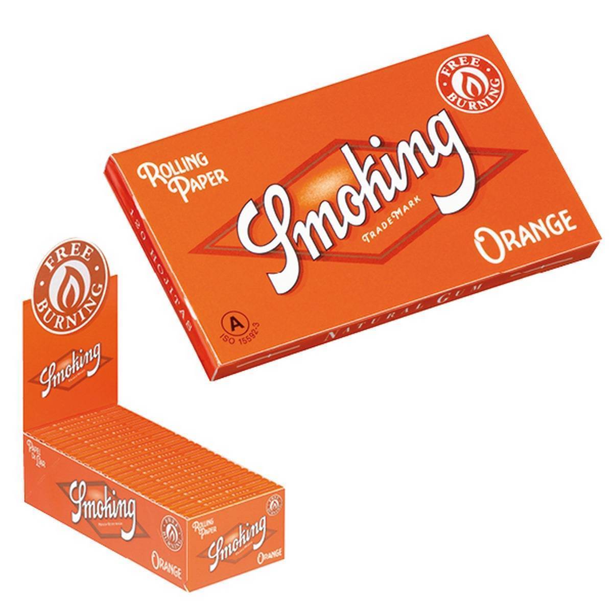 Papel de fumar SMOKING Doble Orange - Caja de 25 librillos