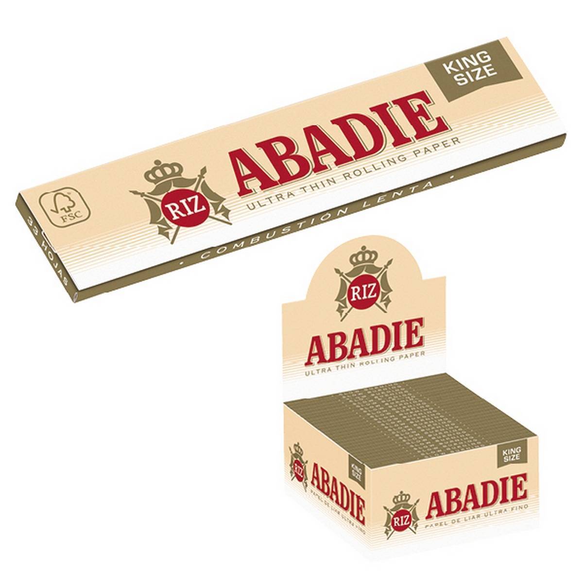Papel de fumar ABADIE Kinz Size - Caja de 50 librillos