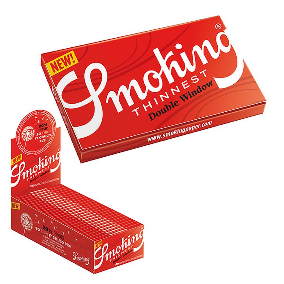 Papel de fumar SMOKING Doble Thinnest - Caja de 25 librillos
