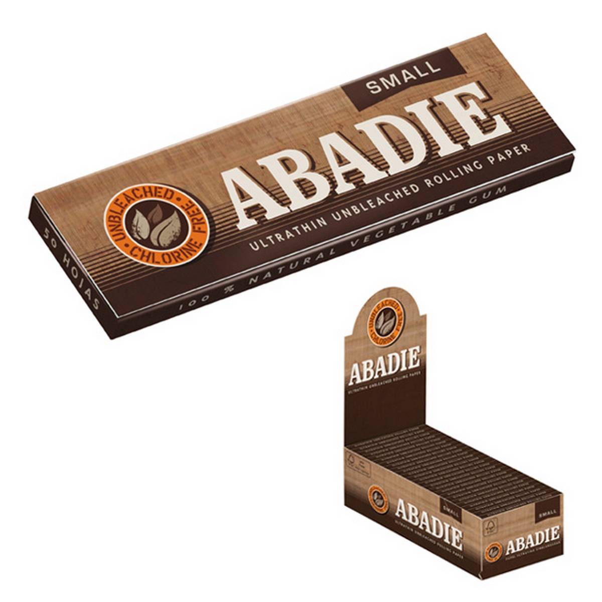 Papel de fumar ABADIE Natural Regular - Caja de 50 Librillos