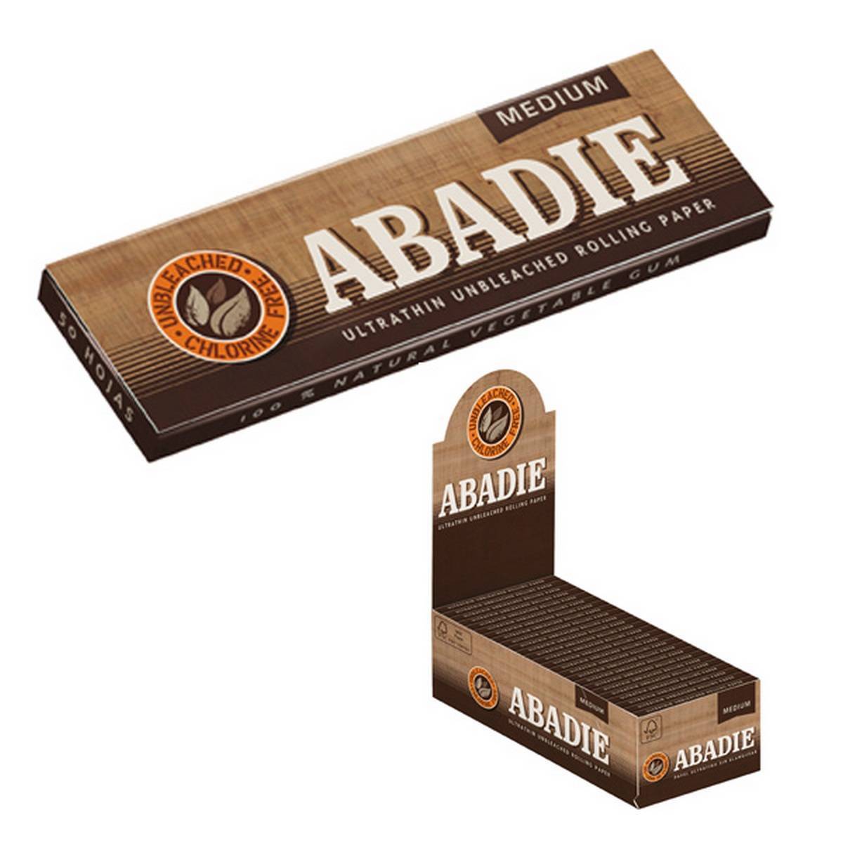 Papel de fumar ABADIE Natural Medium - Caja de 50 librillos