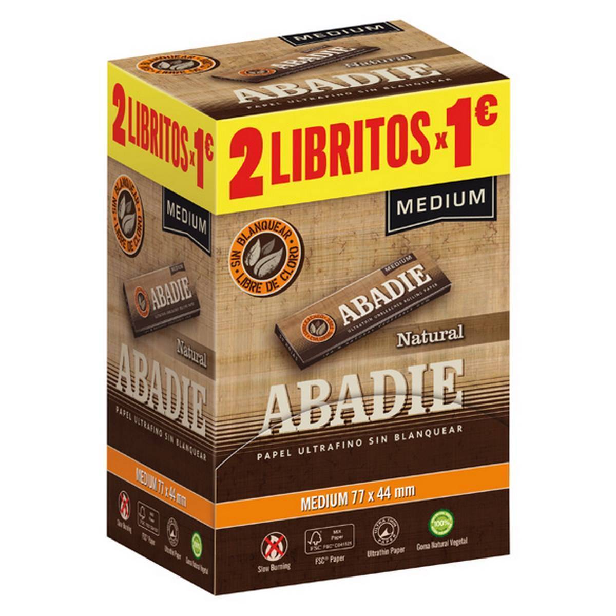 Expositor de 200 librillos natural medium ABADIE 2X1€