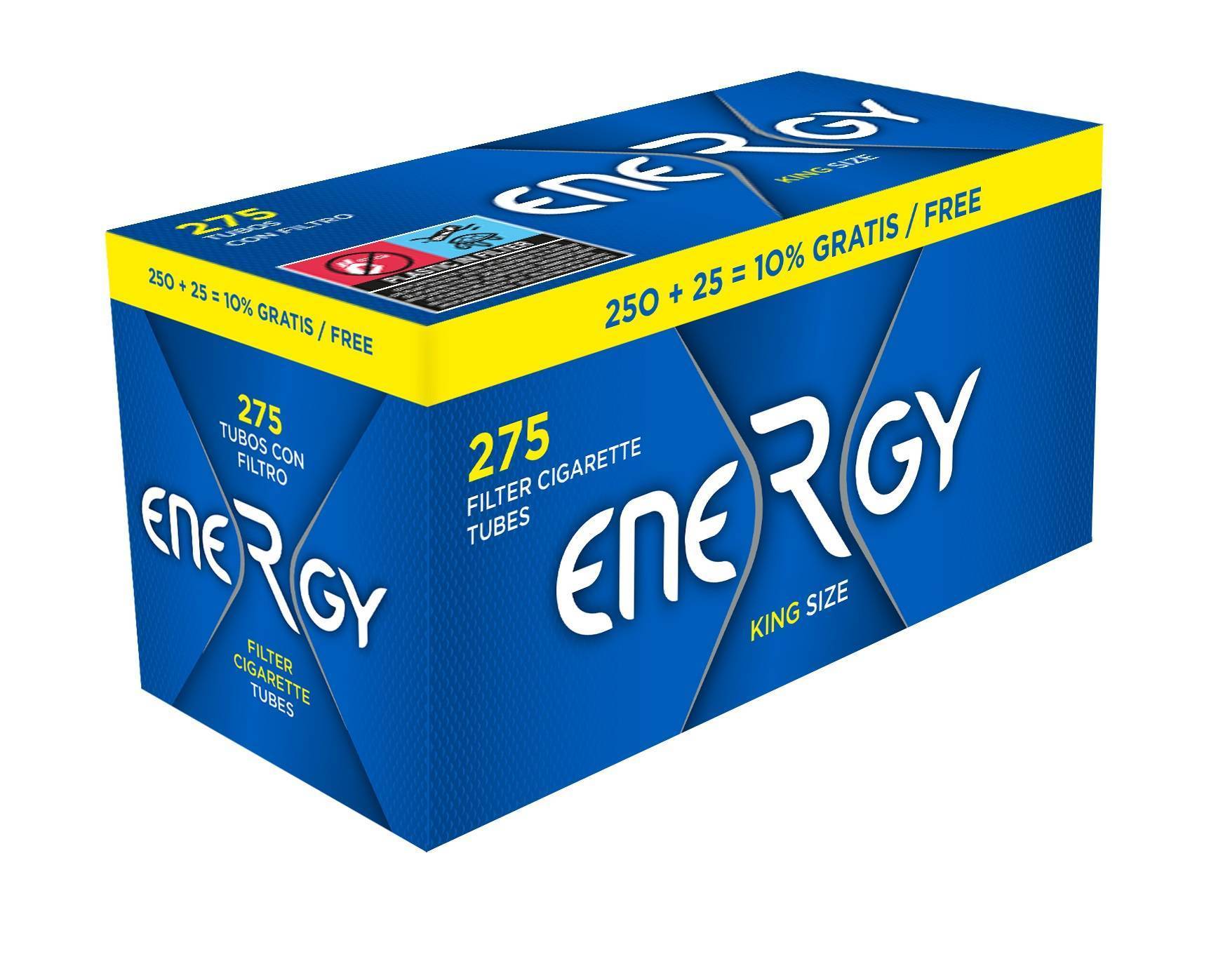 Caja de tubos 275 ENERGY - Cajón de 40 cajas /Cajas de 275 tubos
