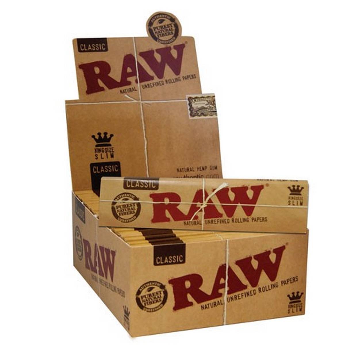 Papel de fumar RAW  King Size Slim - Caja de 50 librillos