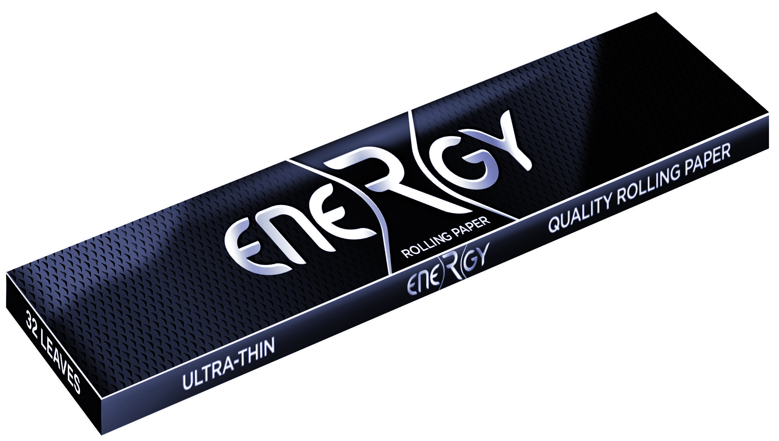 Papel de fumar ENERGY King Size Slim Black 110mm 32 hojas - Caja de 50 librillos