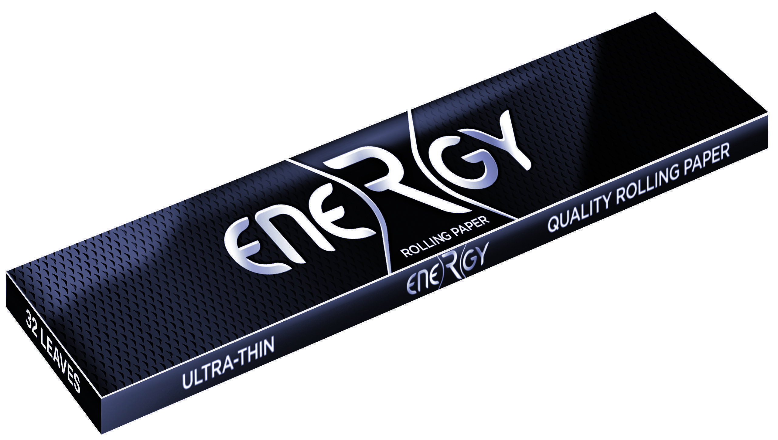 Papel de fumar ENERGY King Size Slim Black 110mm 32 hojas - Caja de 50 librillos