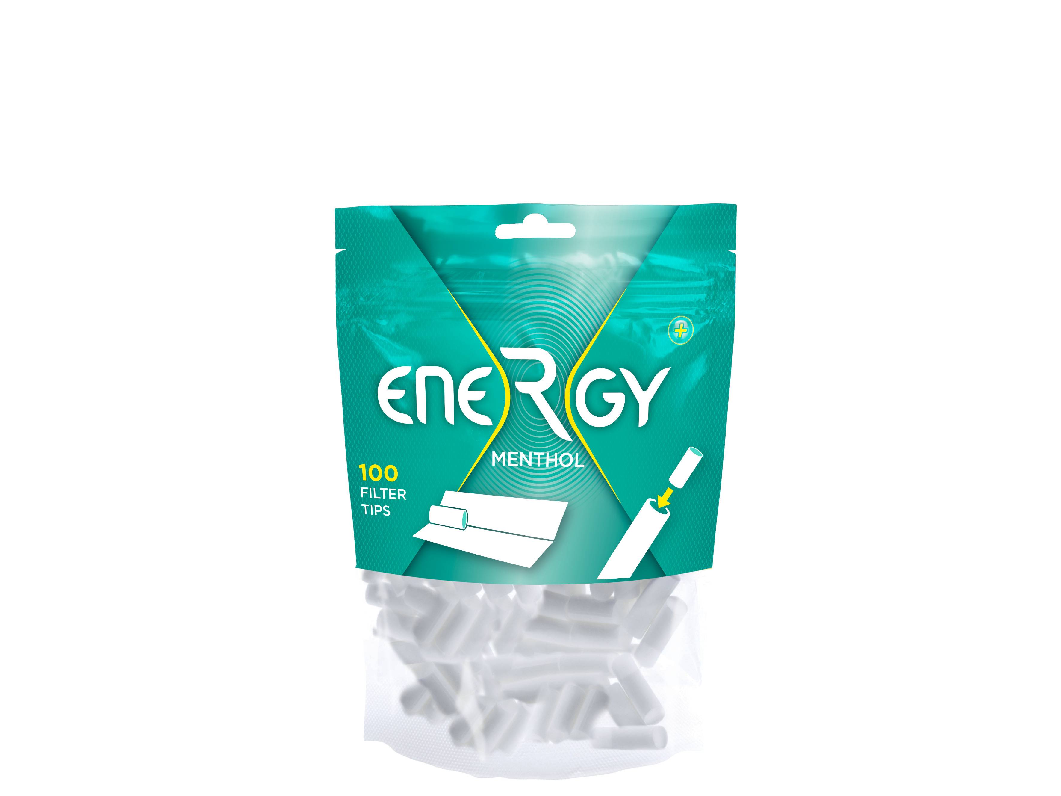 ENERGY PLUS Filtros MENTHOL 10 bolsas