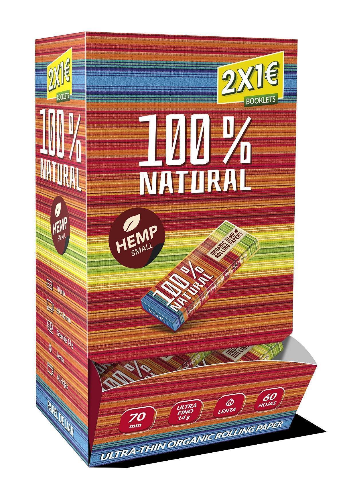 EXPOSITOR DE 100 LIBRILLOS PAPEL ENERGY 100% NATURAL