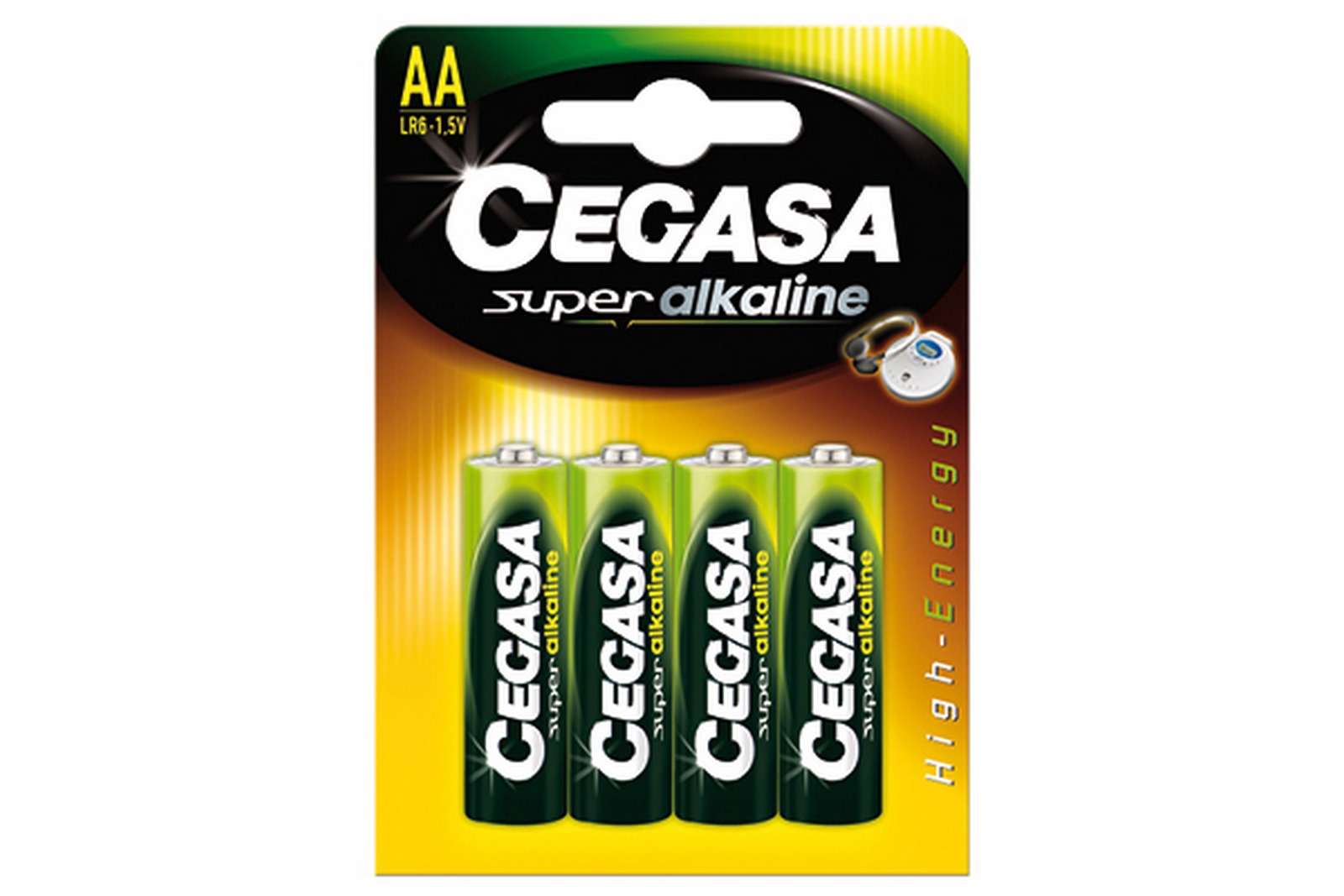 Caja de pilas Super Alkaline CEGASA LR6 - 18 blister en caja/ 4 pilas por blister