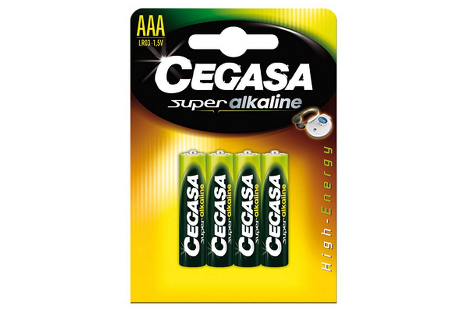 Caja de pilas Super Alkaline CEGASA LR03 - 18 blister en caja/4 pilas por blister
