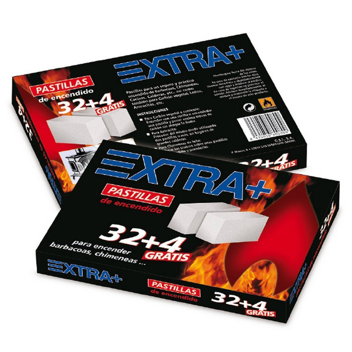 Caja de 36 pastillas de encendido XTRA+