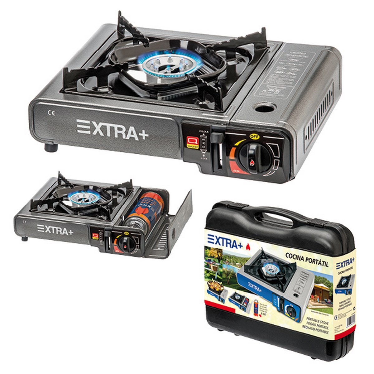 Cocina portatil a gas butano BDZ155 XTRA+ - maletin individual