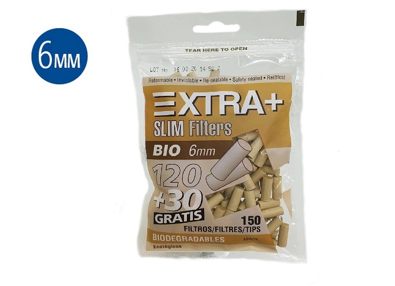 Caja de filtros BIO 6MM - 30 bolsas de 150 unidades