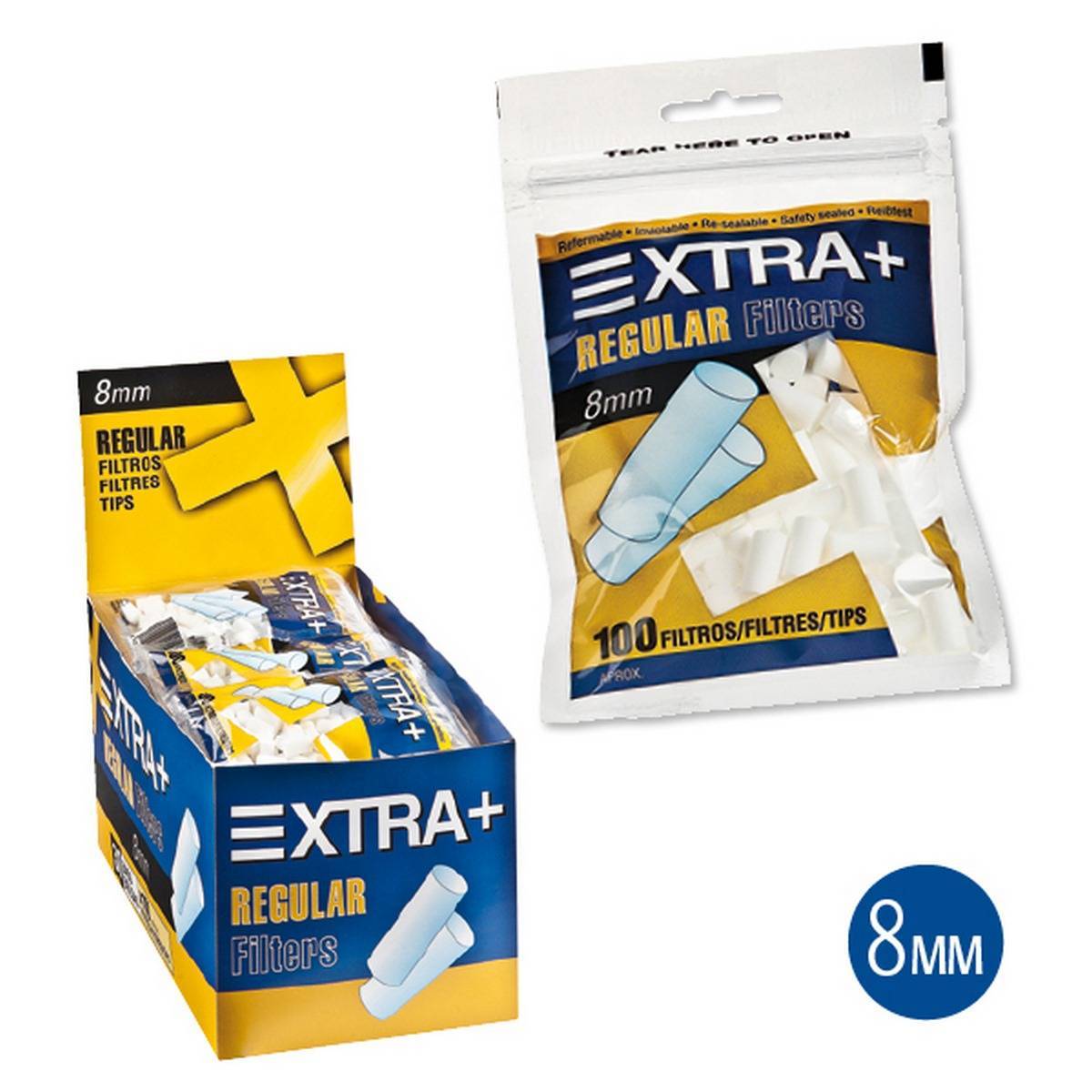 Caja de filtros 8 mm XTRA  - 30 unidades