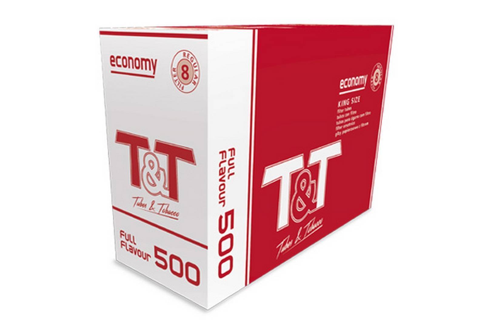 Caja de tubos de  500  T&T - Cajón de 20 cajas /Cajas de 500 tubos