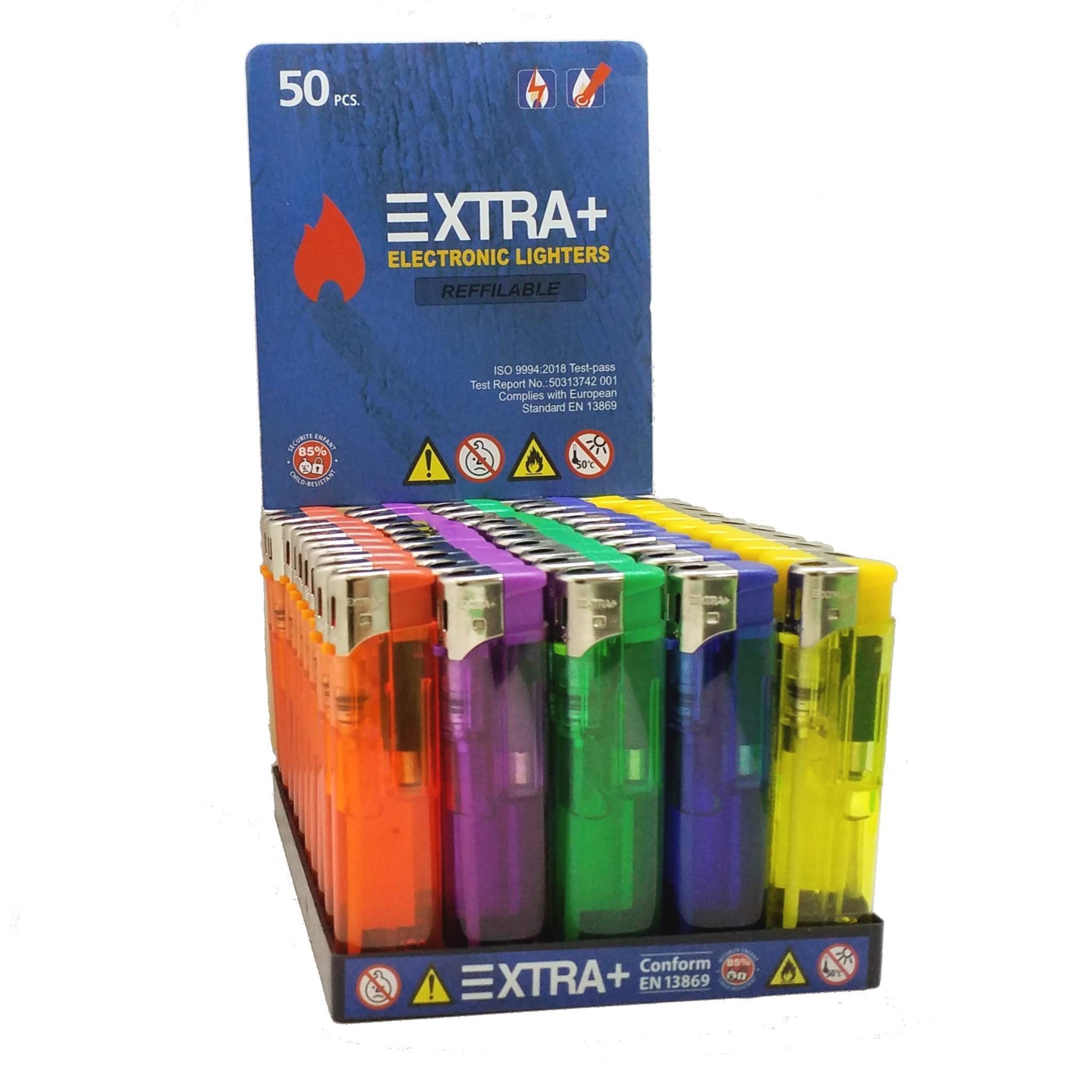 Encendedor electronico transparente XTRA+