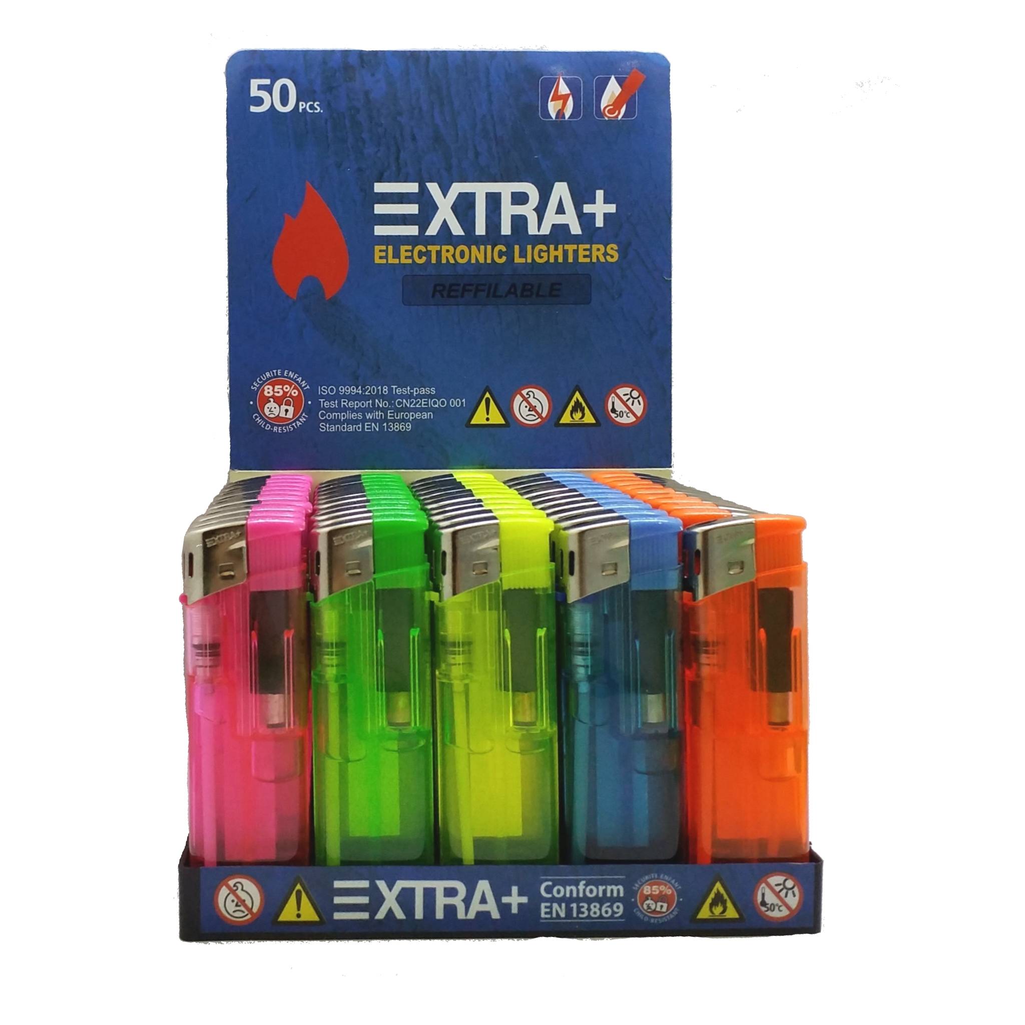 Encendedor electronico transparente XTRA+