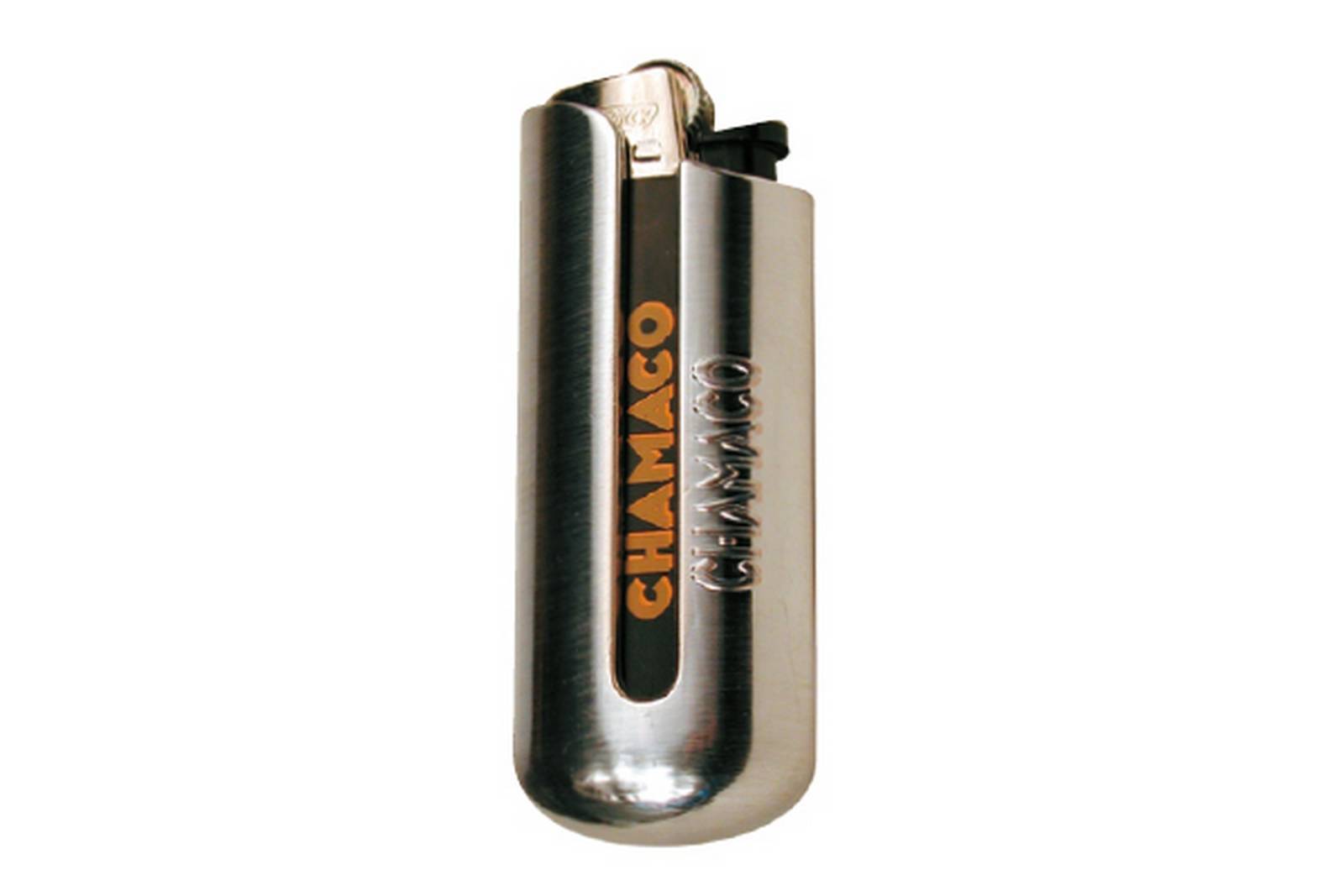 Lote de 4 fundas cromadas + mechero Linea CHAMACO 2476