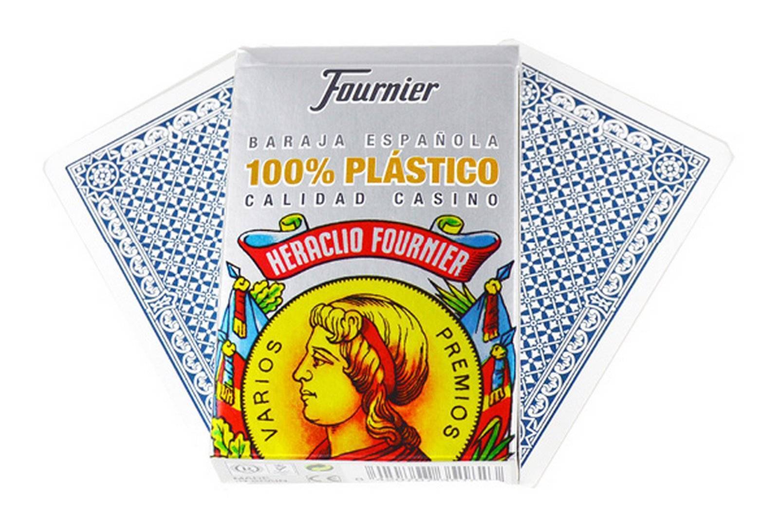 Baraja Española numero 2100 de 50 cartas FOURNIER - 100% plastico
