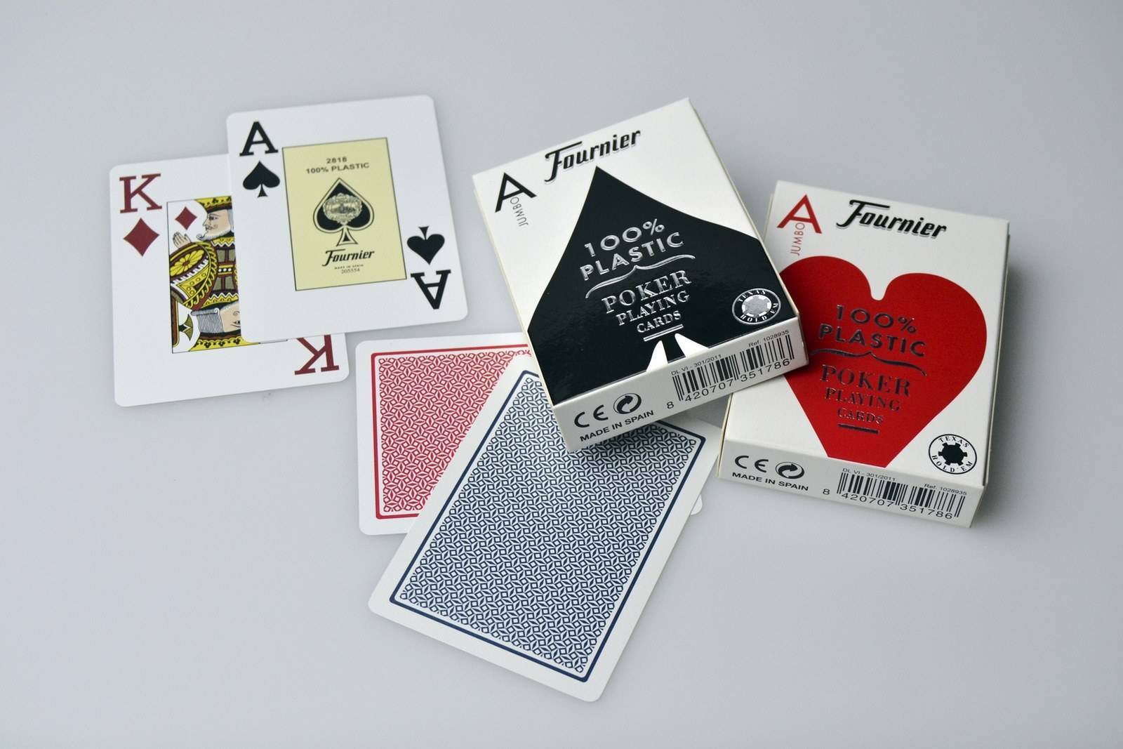 Baraja Poker Ingles numero 2500 FOURNIER - 100% plastico
