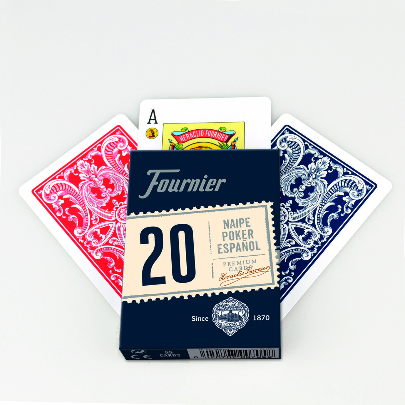 Baraja Poker Español numero 20 de 55 cartas FOURNIER